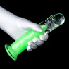 ClearlyHorny Gode transparent Jellis L 19 x 4cm Vert
